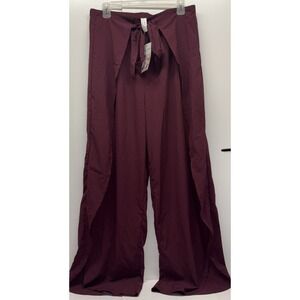Halara Breezeful High Waisted Tie Front Palazzo Flowy Wide Leg Quick‎ Dry Pants